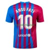 Maillot de Supporter FC Barcelone Ansu Fati 10 Domicile 2021-22 Pour Homme